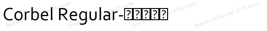 Corbel Regular字体转换